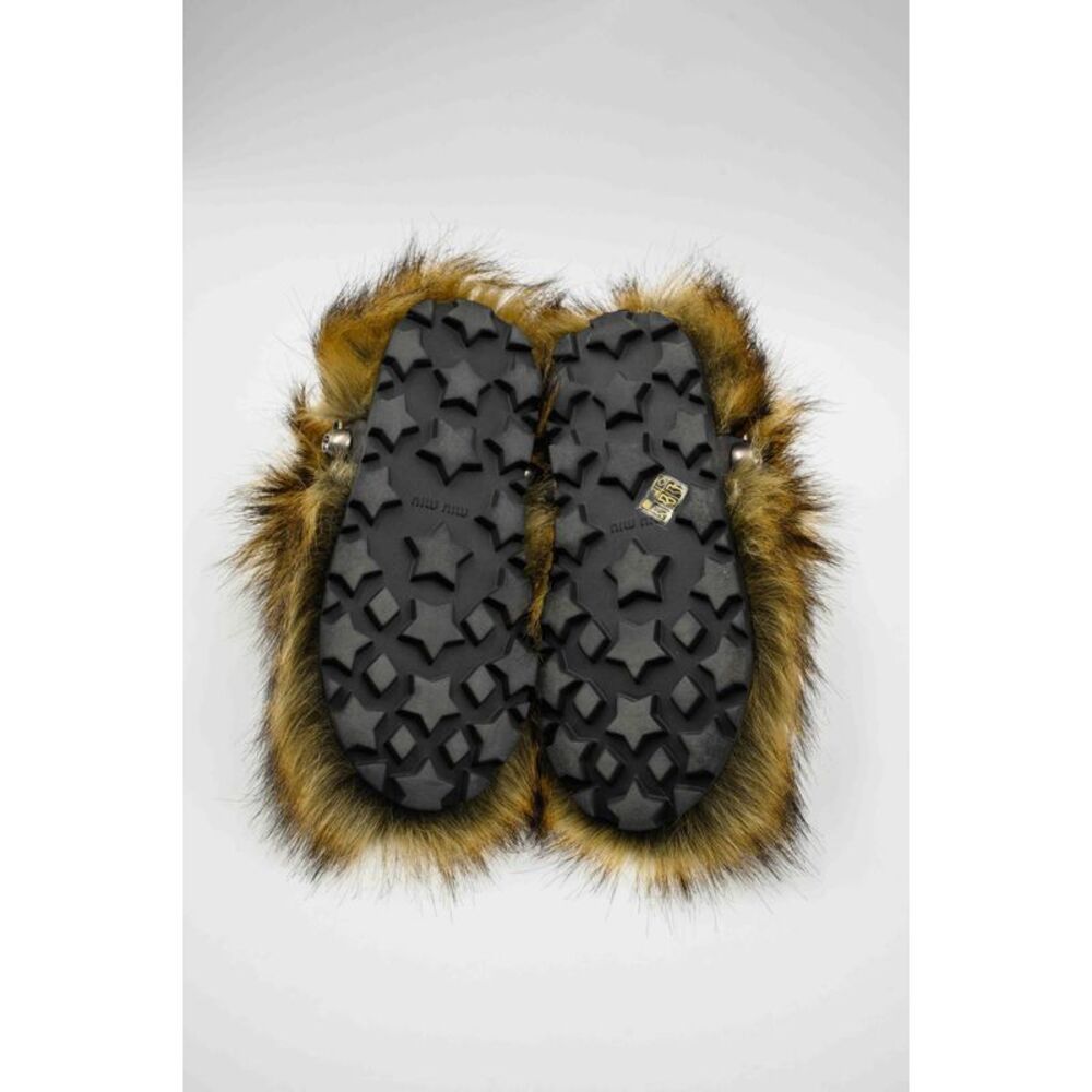 MIU MIU Faux Fur Ankle Boots - Picture 4 of 5